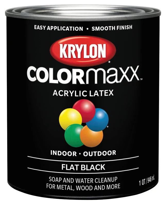 Colormaxx Flat Black Paint 1 Quart - Model K05647007