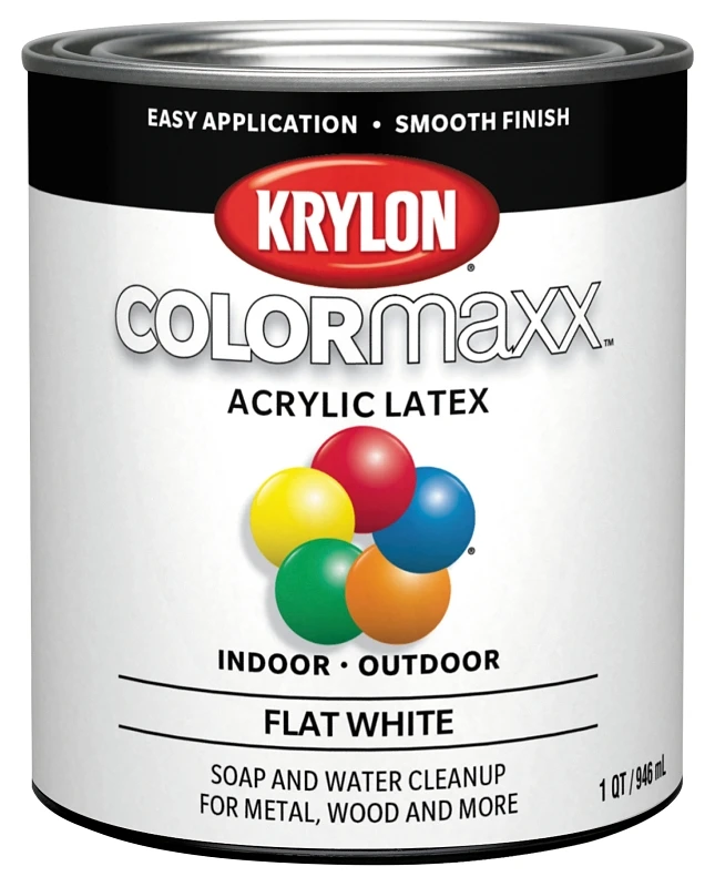 Colormaxx 1 Quart Flat White Spray Paint - Model K05631007