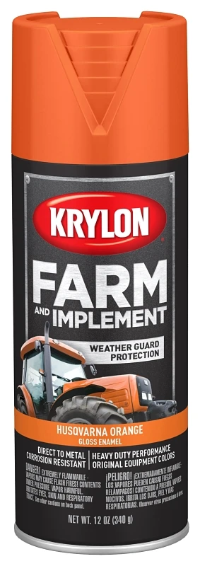 Husqvarna Orange Farm Equipment Spray Paint 12-oz Model K01961777