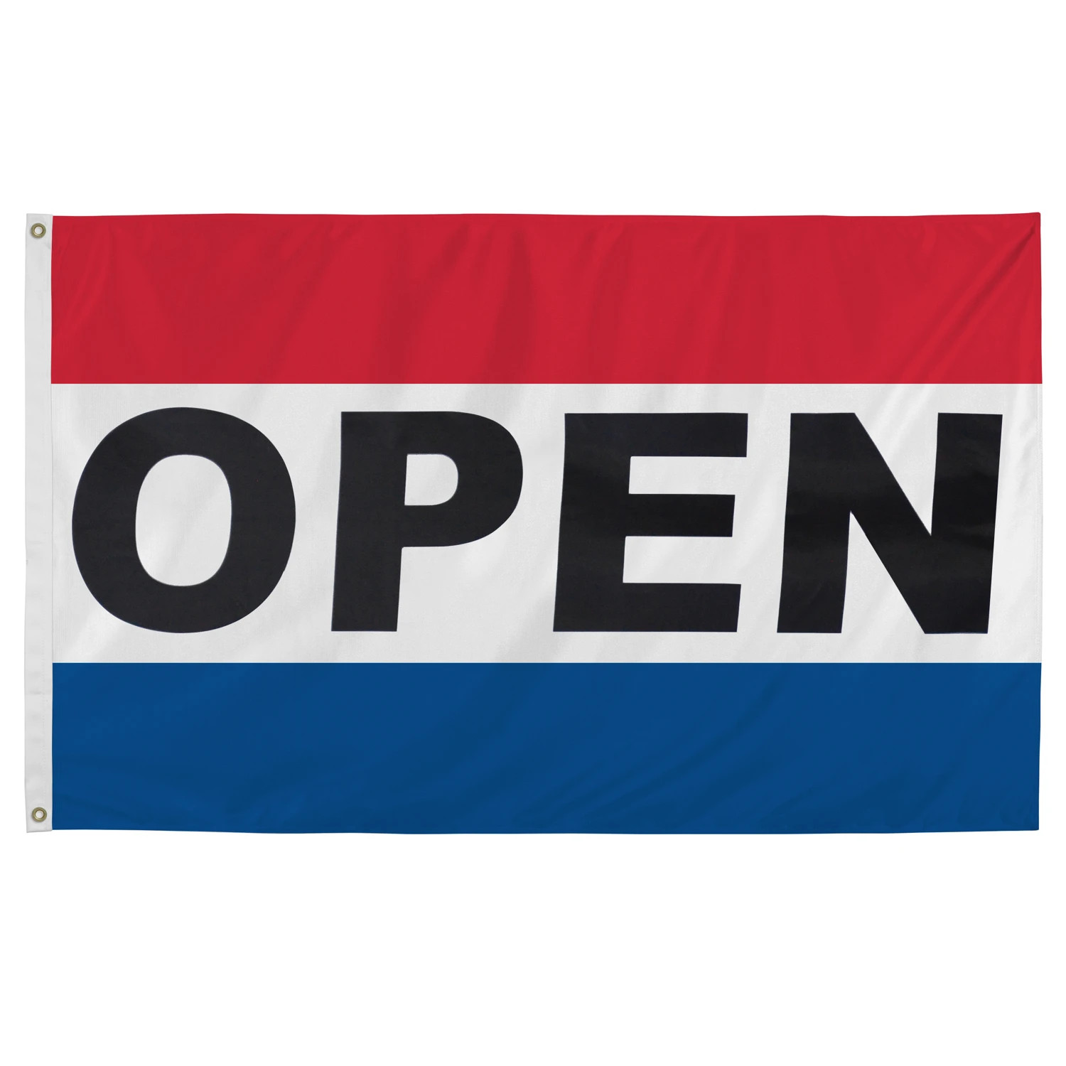 Open Flag 36 In. H X 60 In. W - Durable Polyester With Grommets