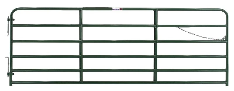 2rg12 Heavy Duty Bull Gate, 12 Ft Width, 52 In Height, Steel Frame, Red
