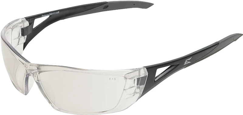 Edge Eyewear Delano G2 Wraparound Safety Glasses Gray Lens Black Frame 1 pc