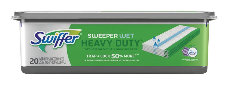 Swiffer Sweeper 5.4 in. Wet Microfiber Mop Refill Pad 20 pk