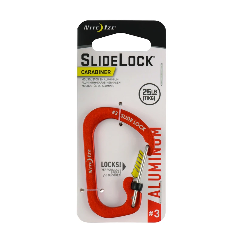 SlideLock Carabiner #3 Orange