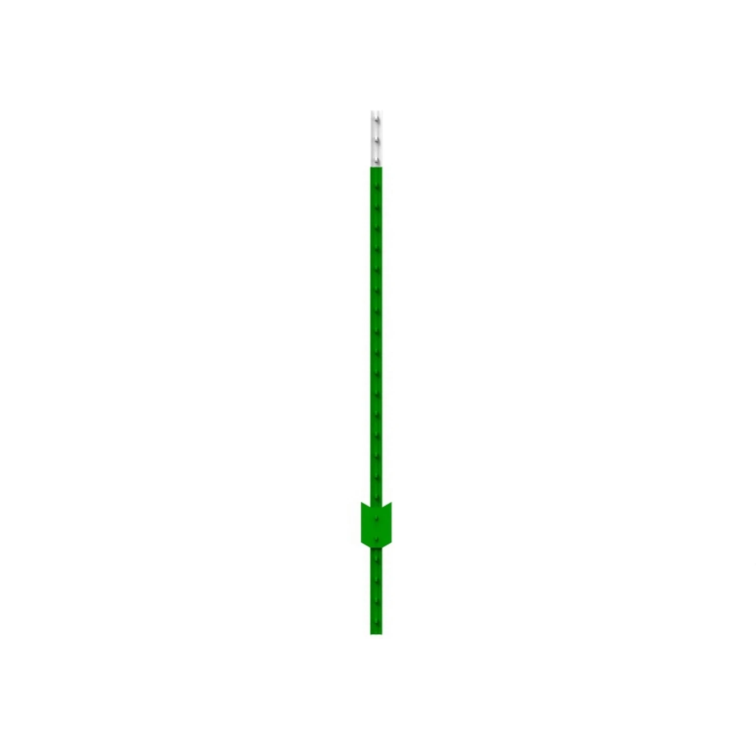 1.38 In. H X 1.63 In. W X 6.5 Ft. L Powder Coated Green Steel Studded T-post