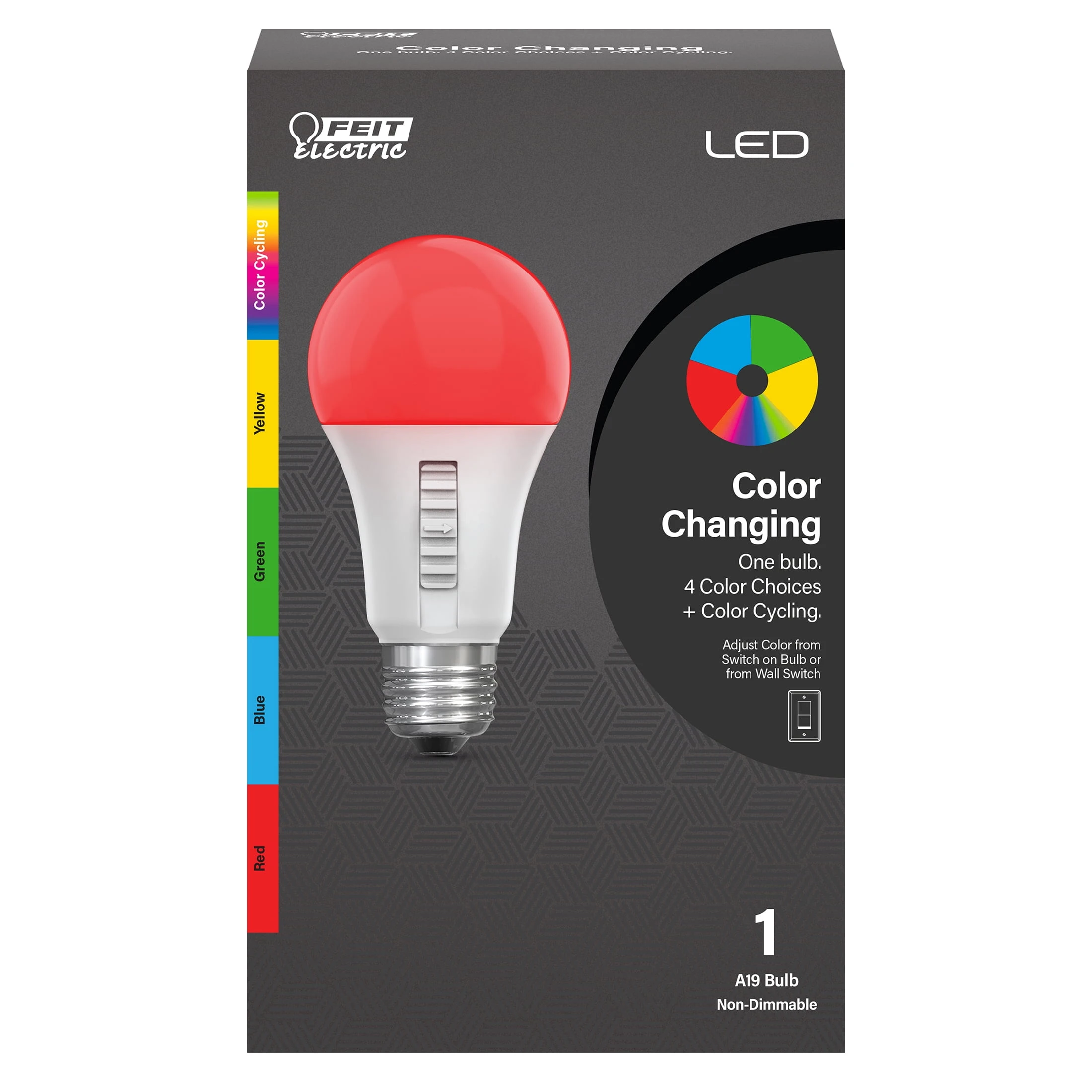 3009995 4.5W A19 E26 Party Bulb&#44; Multi Color
