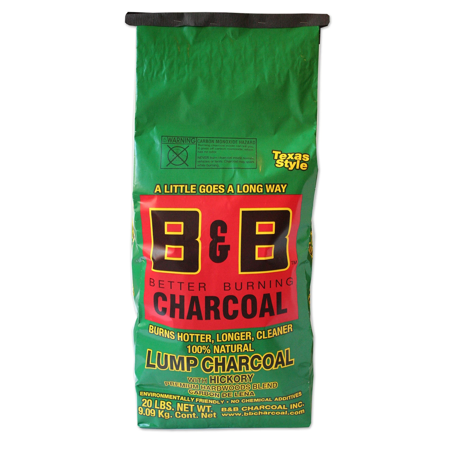 All Natural Hickory Lump Charcoal 20 Lb - Premium Grilling Fuel