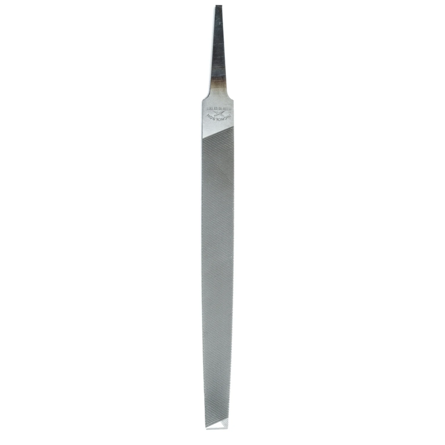 Nicholson 6 In. Steel Double Cut Bastard Flat File - Ideal For Machinists