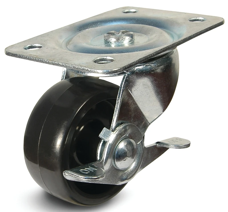 C-gd30psb 3 Inch General Duty Swivel Caster With Brake, 220 Lb Capacity
