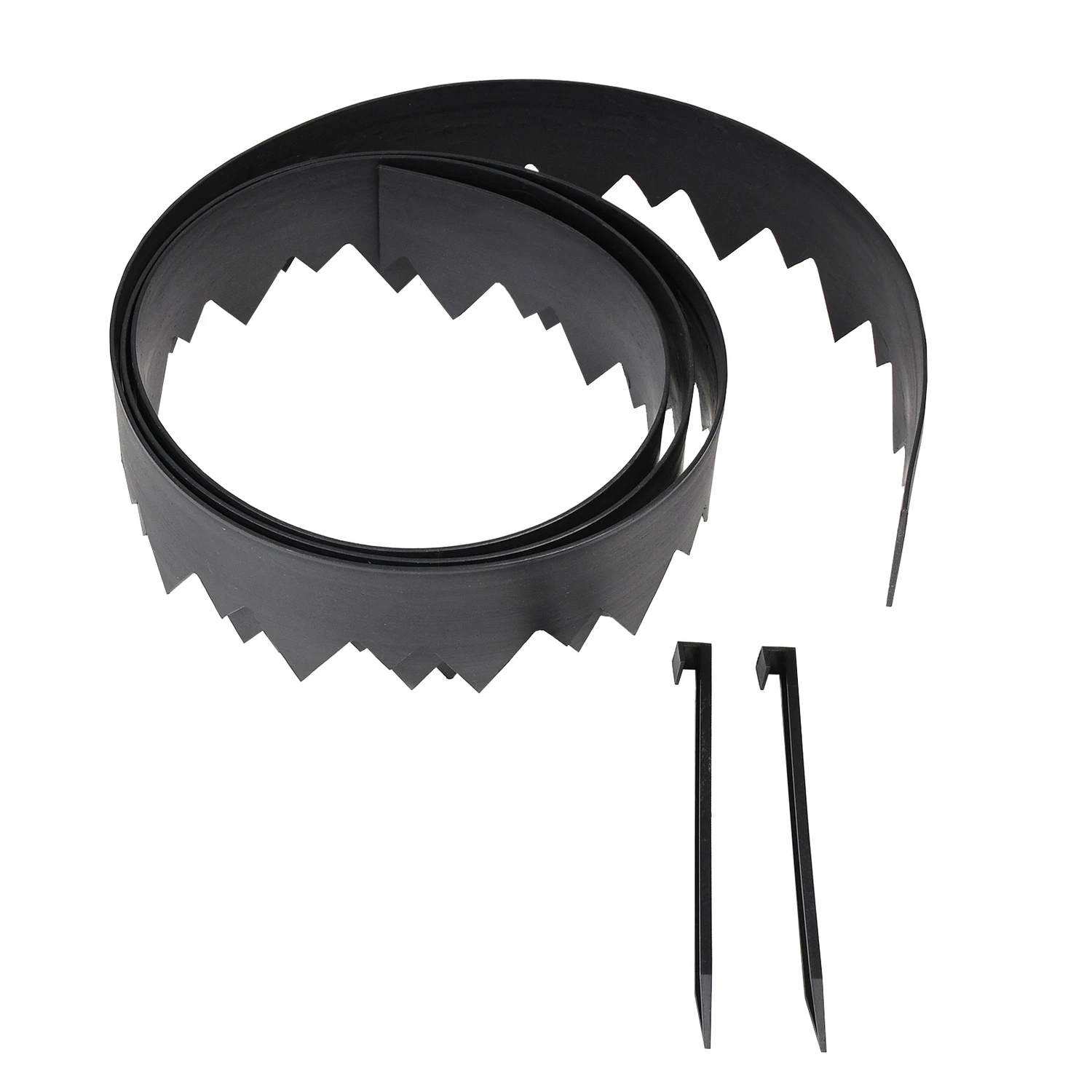 20' Black Plastic Pound-in Landscape Edging Kit Model 3500-20-3