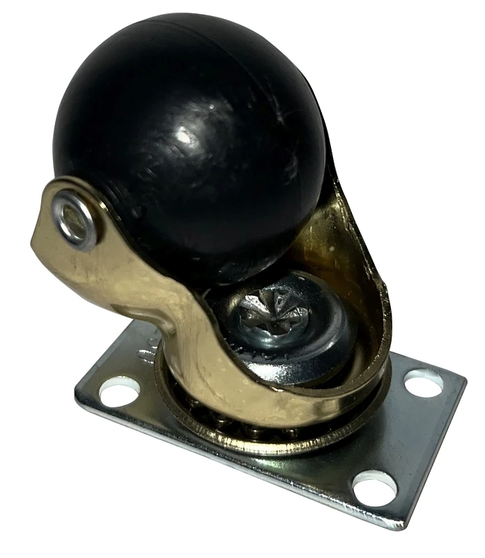 C-h15p2br 1-1/2 Inch Hooded Ball Caster, 90 Lb Capacity, Rubber Wheel
