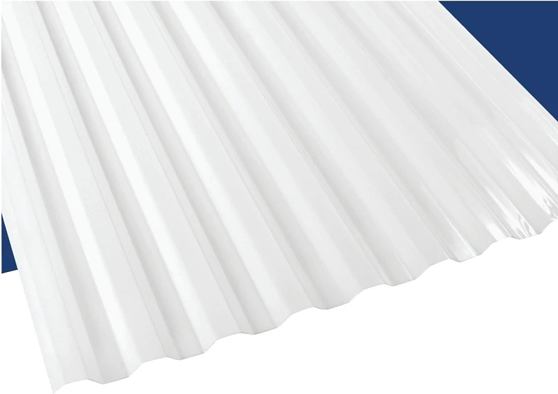 8 Ft X 26 In White Opal Polycarbonate Corrugated Roof Panel, Model 101890, Pack Of 10