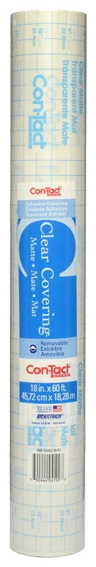 Brand Clear Covering 60 Ft L X 18 In W Clear Matte Self-adhesive Shelf Liner