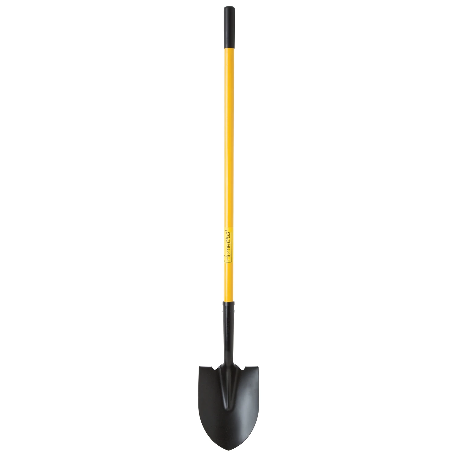 57 In. Steel Round Point Digging Shovel With Fiberglass Handle