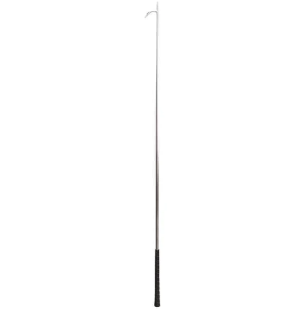 Cattle Show Stick With Handle, Silver, 54-inch Shaft