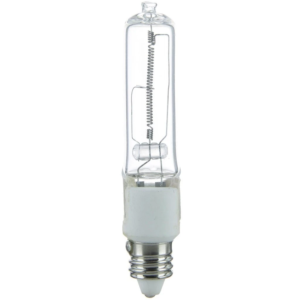 SUNLITE 150w Single Ended T4 E11 Mini Candelabra Clear Halogen Lamp