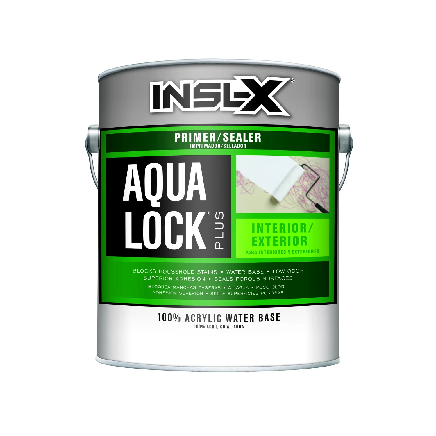 Aqua Lock Plus Black Flat Water-based Acrylic Primer And Sealer 1 Gallon