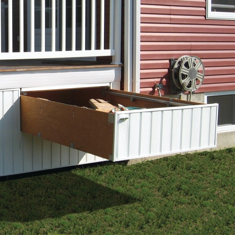 12080 Galvanized Deck Storage Drawer With Ball-bearing Slides