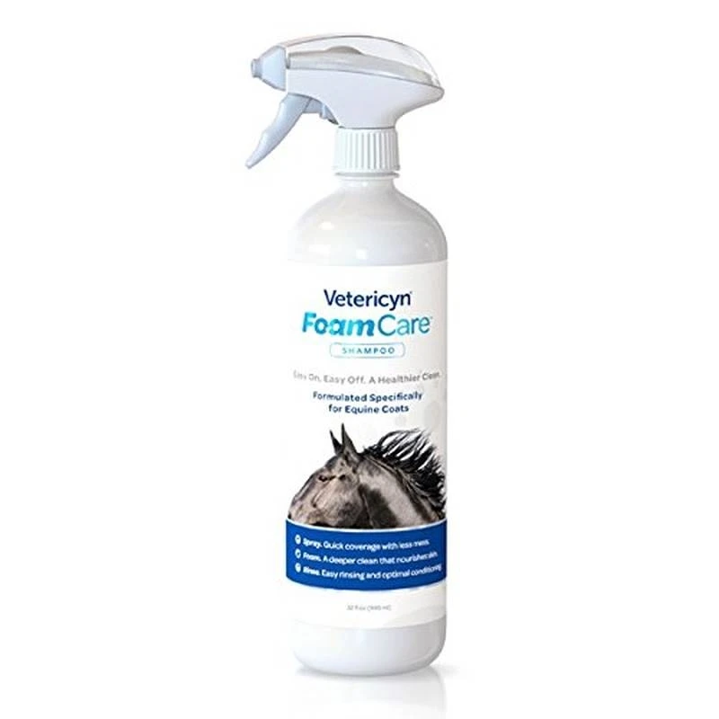 Foamcare Equine Shampoo 32oz - Gentle Cleansing For Horses