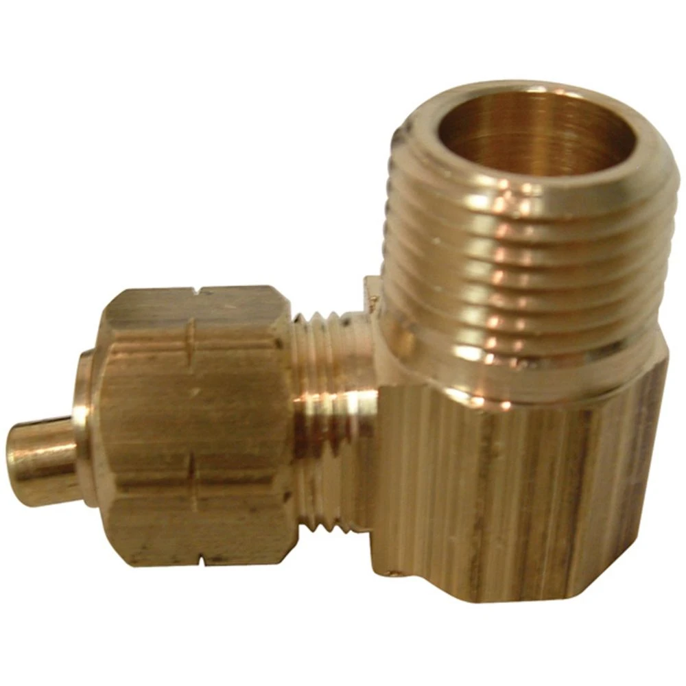 3/8-inch X 1/4-inch Lead-free Brass Compression Male Elbow Fitting