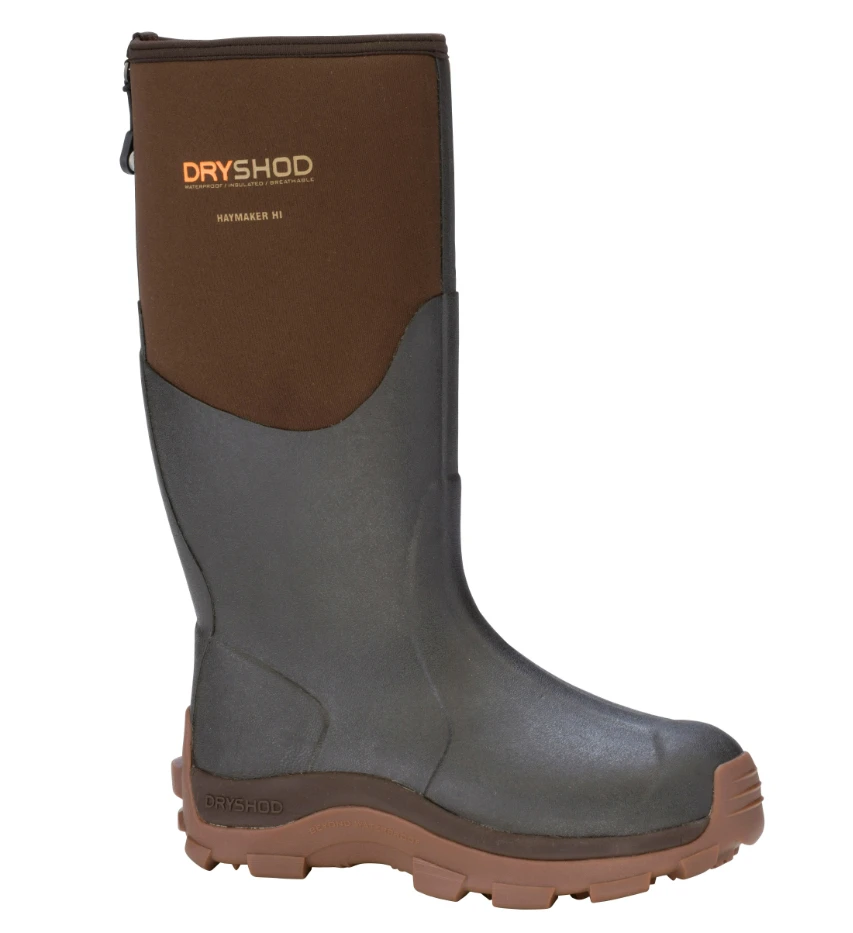 Men's Haymaker Hi-cut Waterproof Farm Boots, Size 11 - Rugged Brown