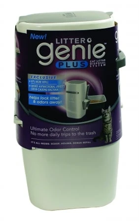 Plus Cat Litter Disposal System, White, 8" L X 8" W X 17" H