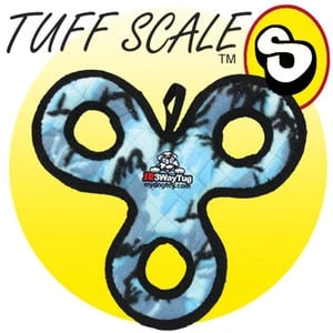 Junior 3-way Tug Dog Toy, Camo Blue - Durable And Fun