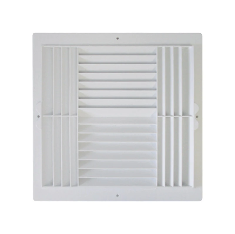 Jordan 12 In. H X 12 In. W 4-way White Plastic Ceiling Register