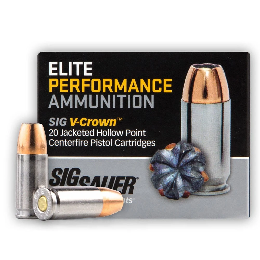 Elite V-crown Handgun Ammo .40 Smith & Wesson 165 Grain Jacketed Hollow Point