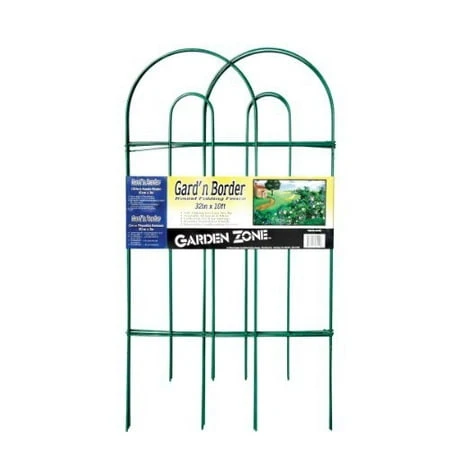 043210 Garden Zone 32-inch X 10-feet Round Folding Fence Border - Green
