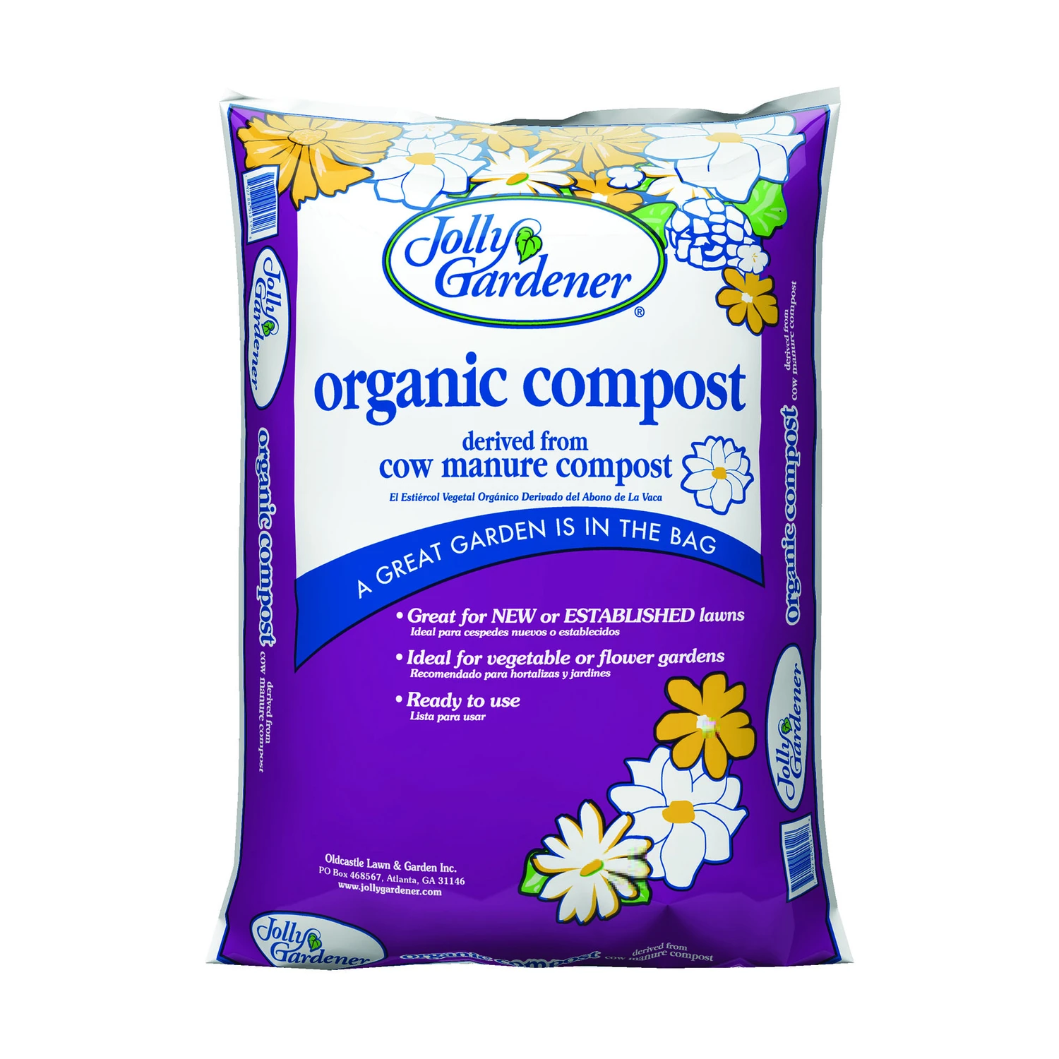 Organic Cow Manure 0.75 Cubic Feet 40 Pound Fertilizer
