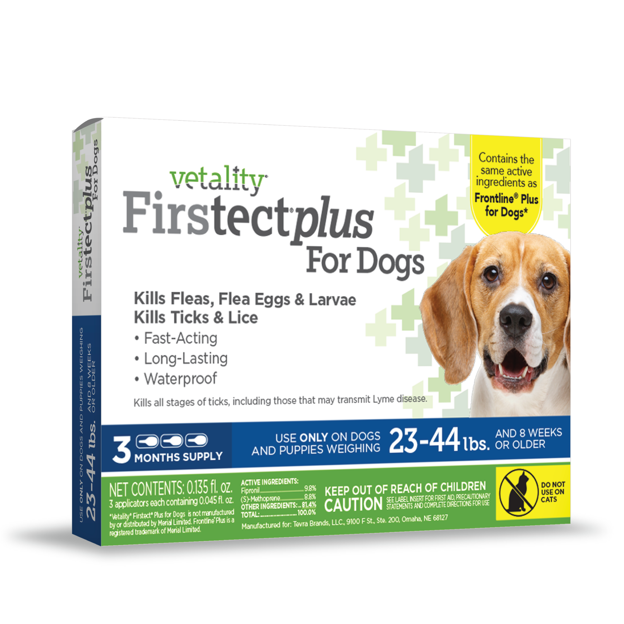 Firstect Plus For Dogs 23-44 Lbs, 3 Doses - Flea And Tick Treatment