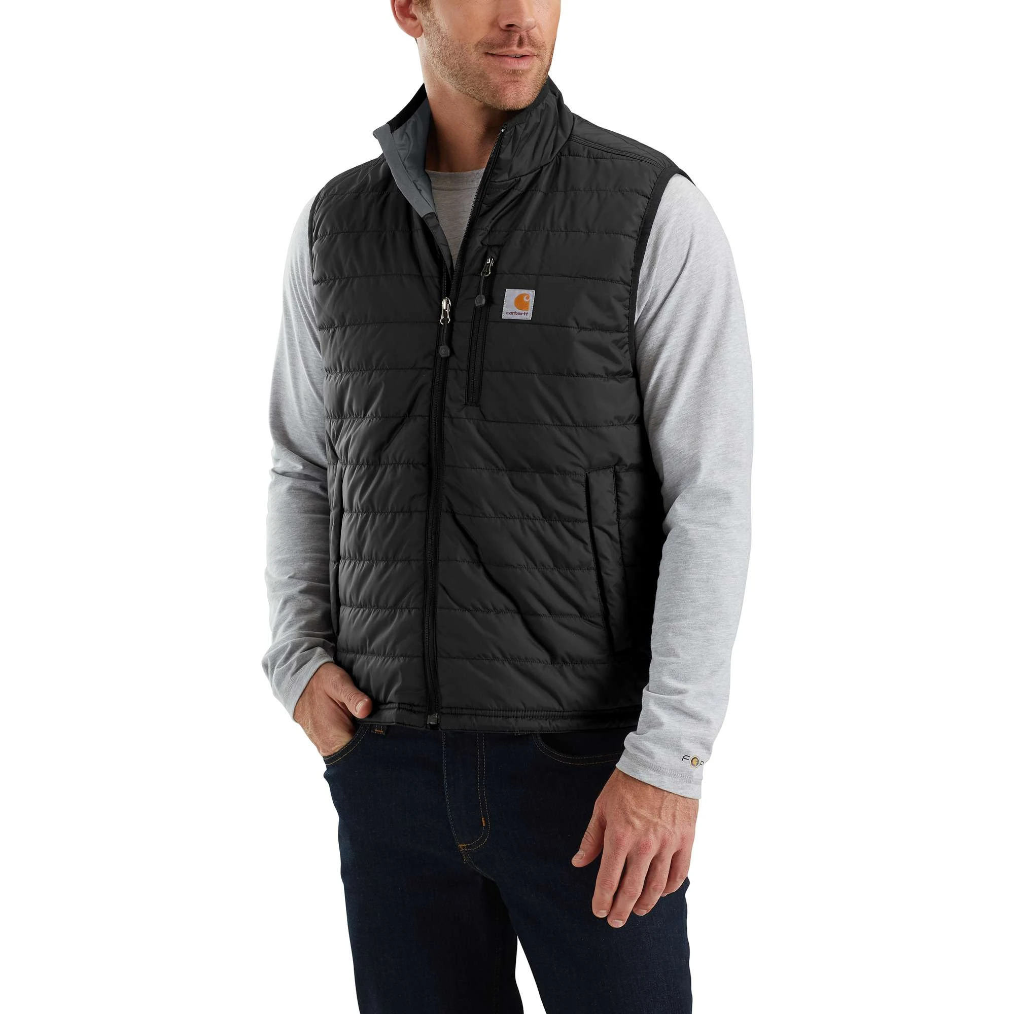 Rain Defender Relaxed Fit Lightweight Insulated Vest - Xl Tall - Black