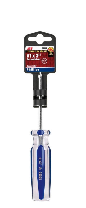 Pro Series No. 1 Phillips Screwdriver 3 In. Length Model 20555aht