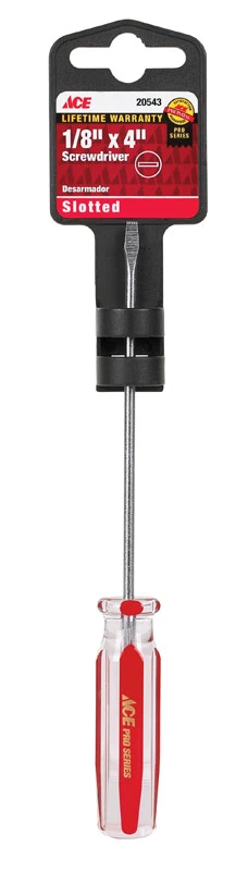 Pro Series Slotted Screwdriver 1/8 In. Blade X 4 In. Length Model 20543aht