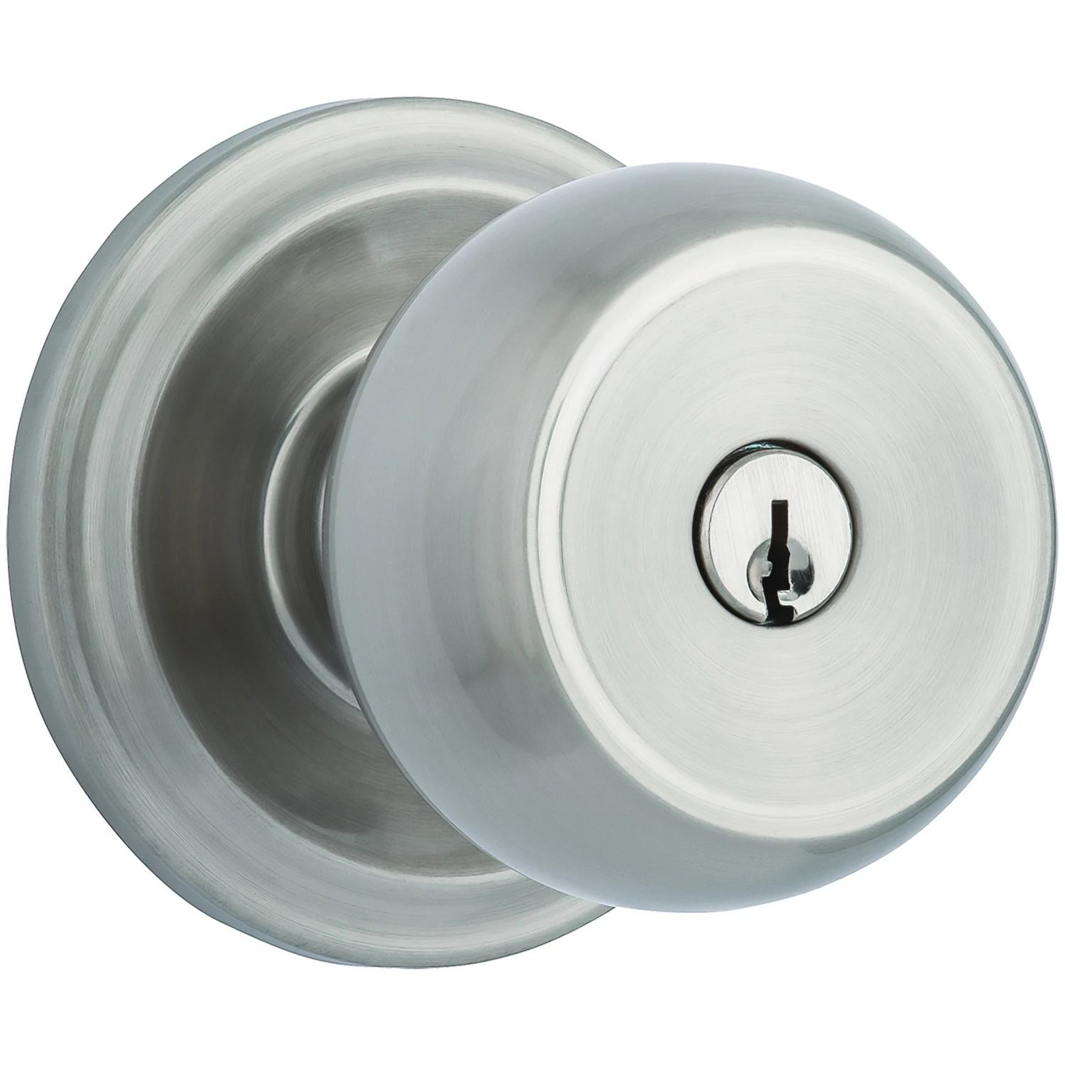 Push Pull Rotate Stafford Satin Nickel Single Cylinder Lock Kw1 1.75 In. Ansi Grade 2