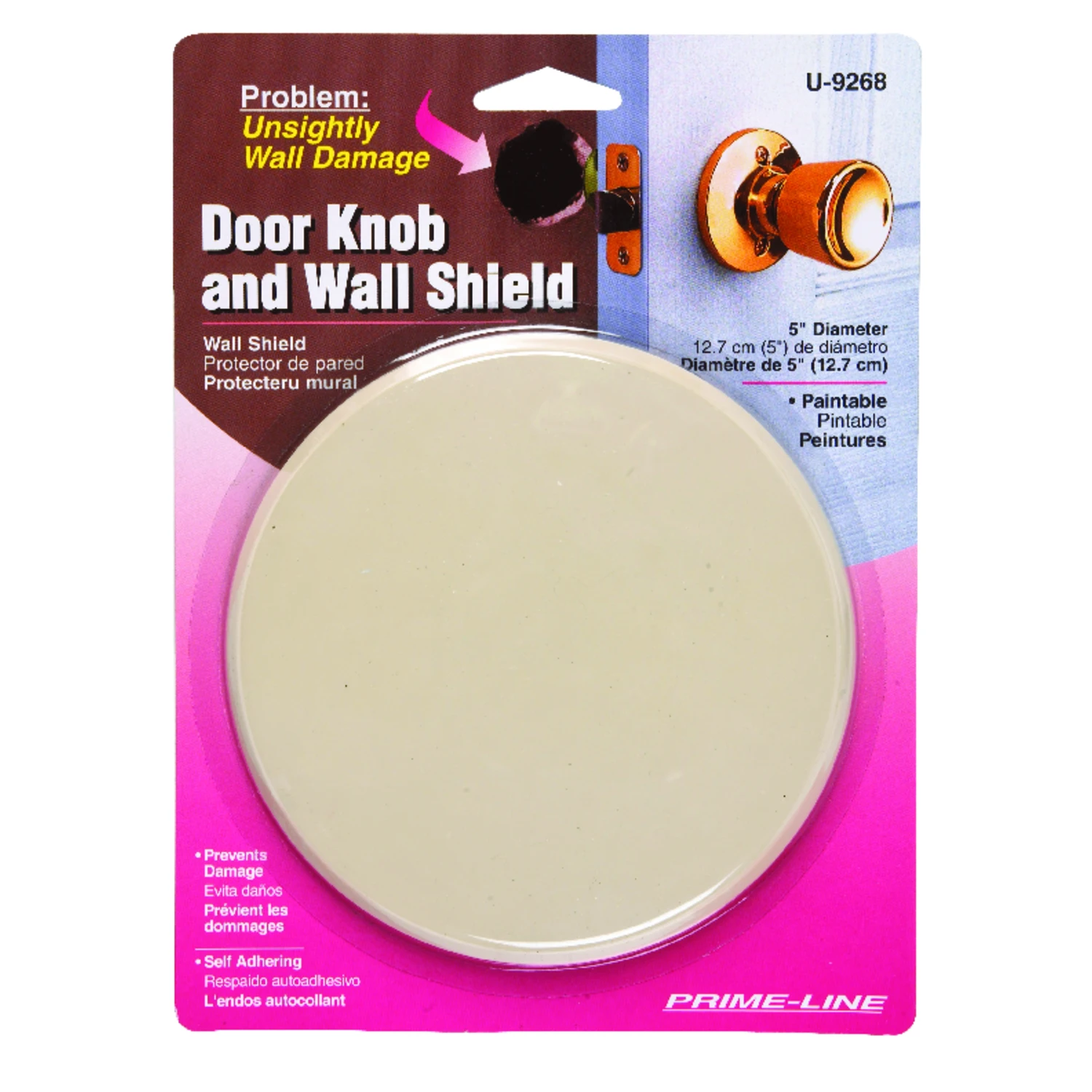1/4 In. W X 5 In. L Self-adhesive Vinyl Ivory Wall Protector