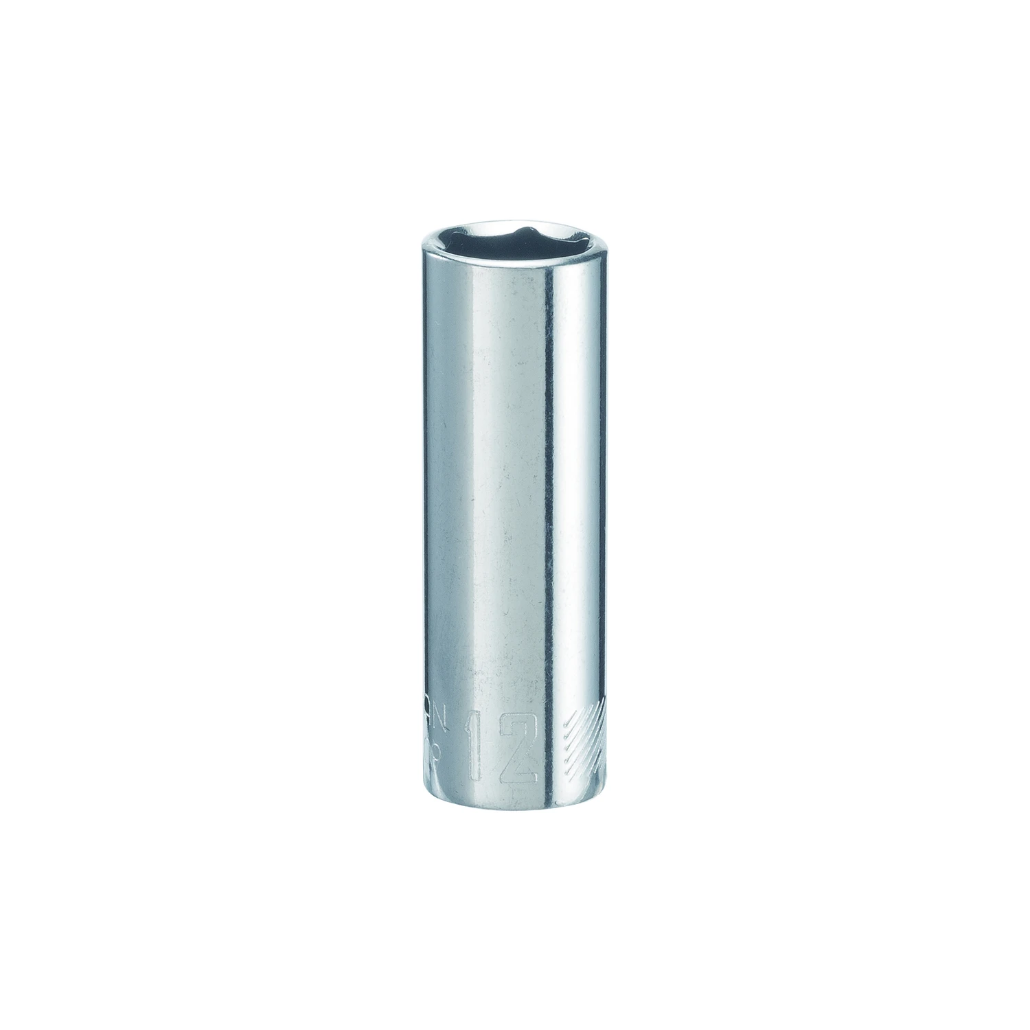 12 Mm X 1/4 In. Drive Metric 6 Point Deep Socket - 1 Piece