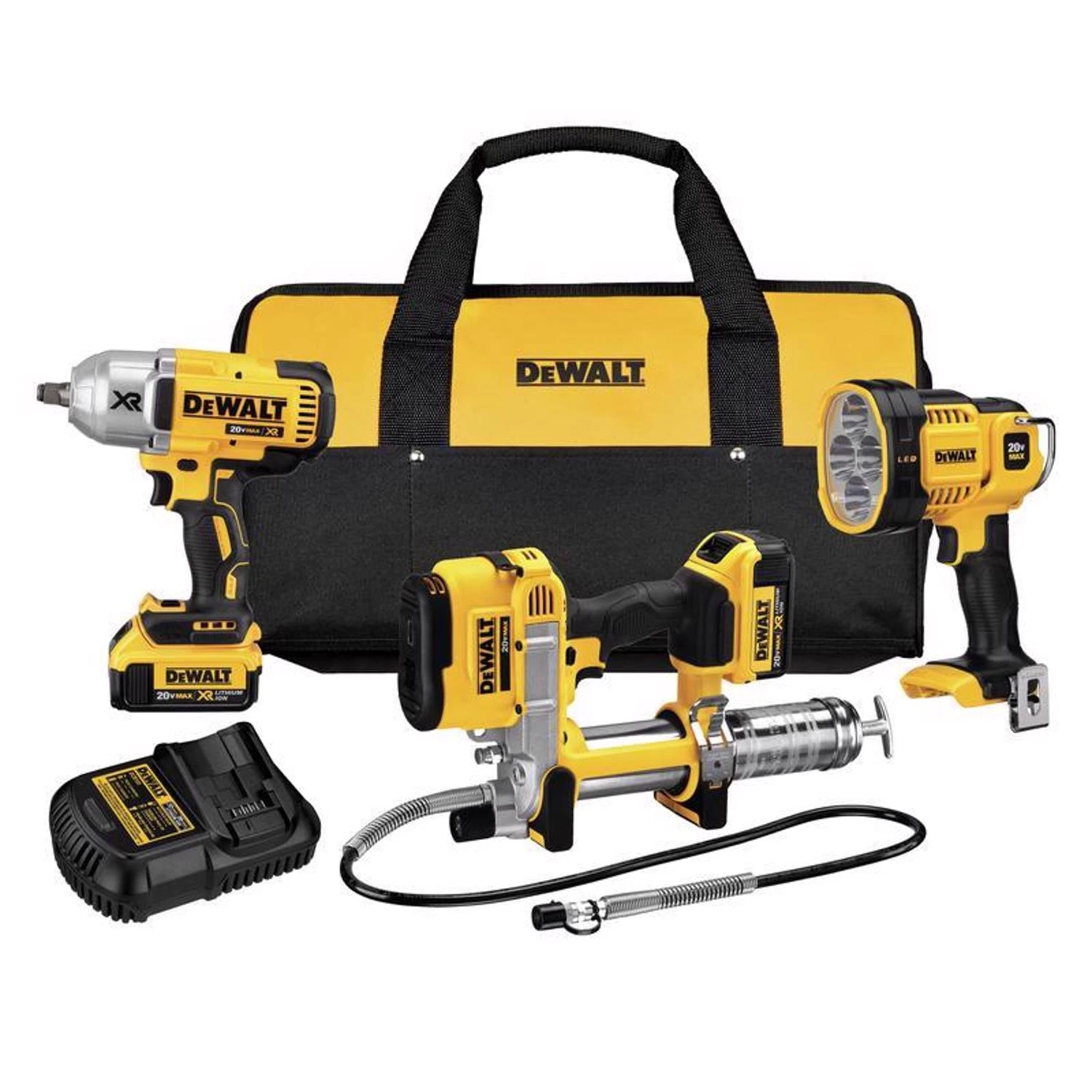 20v Max Xr Cordless Brushless 3 Tool Combo Kit With Batteries And Charger