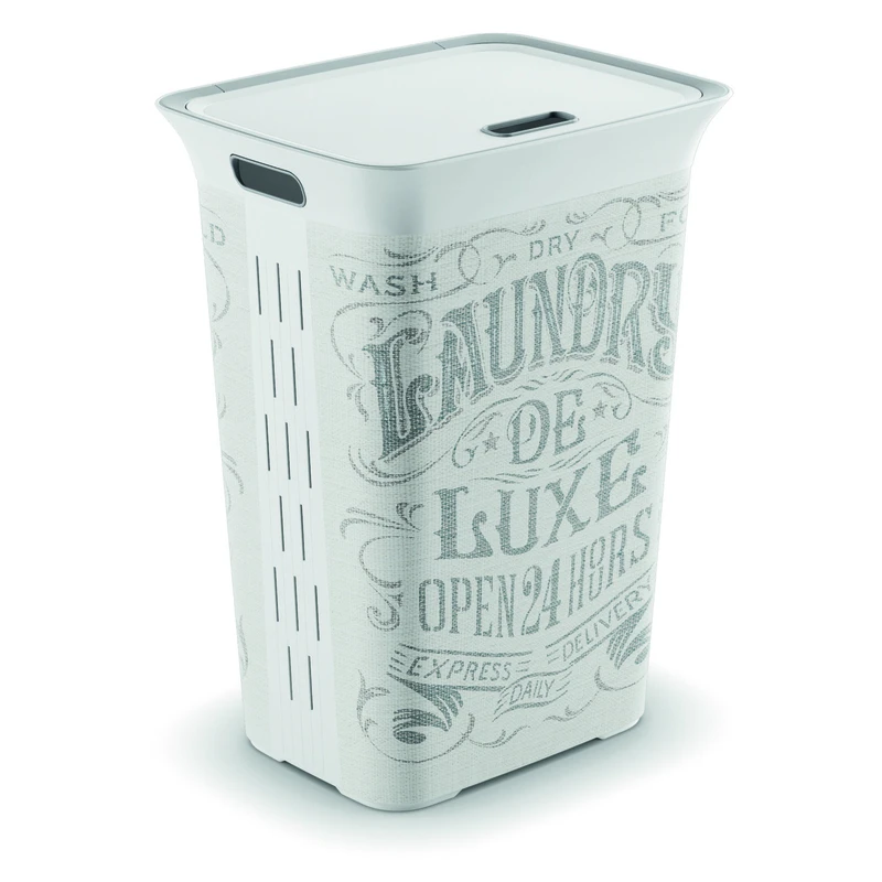 KIS White Plastic Clothes Hamper