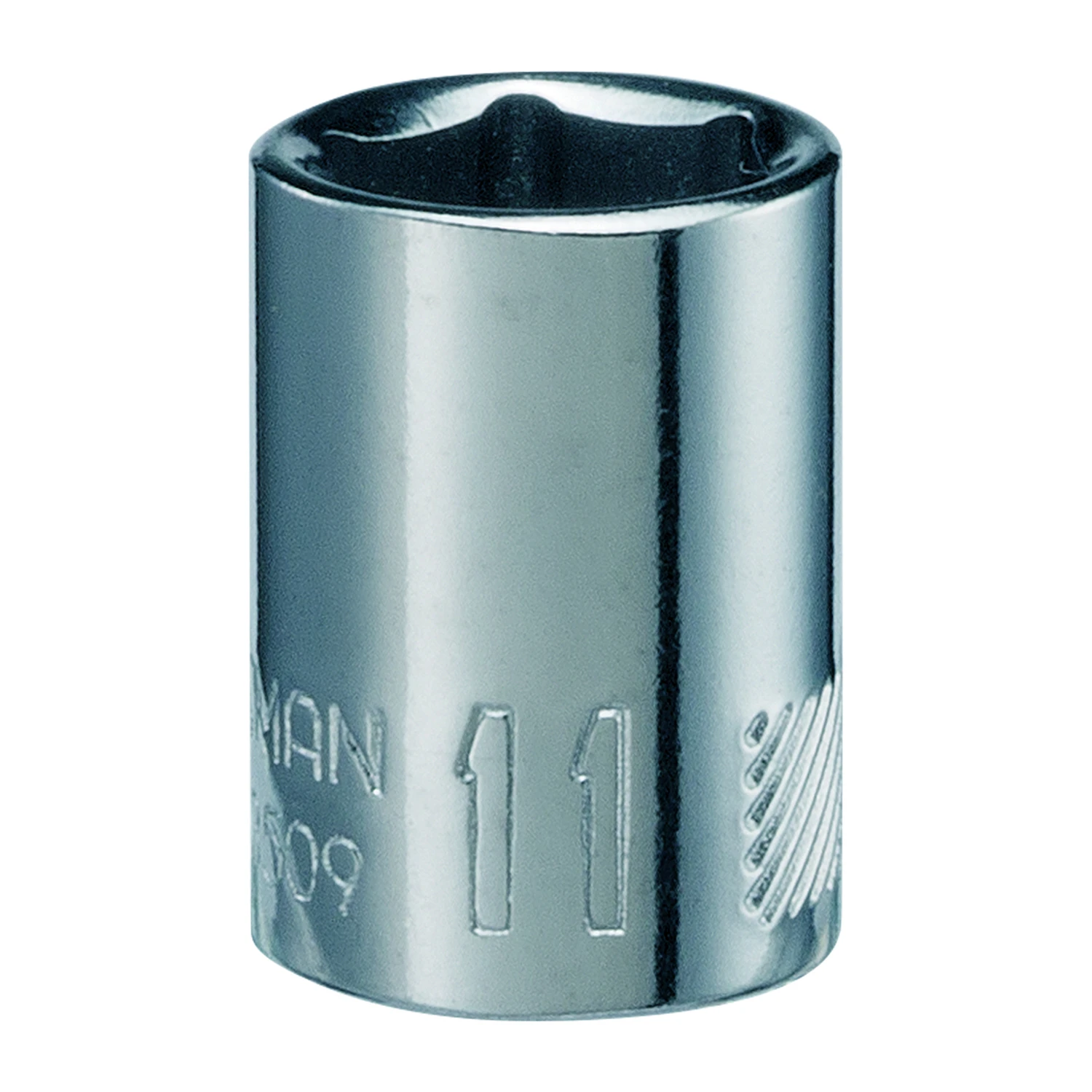 11 Mm X 1/4 In. Drive Metric 6 Point Standard Shallow Socket