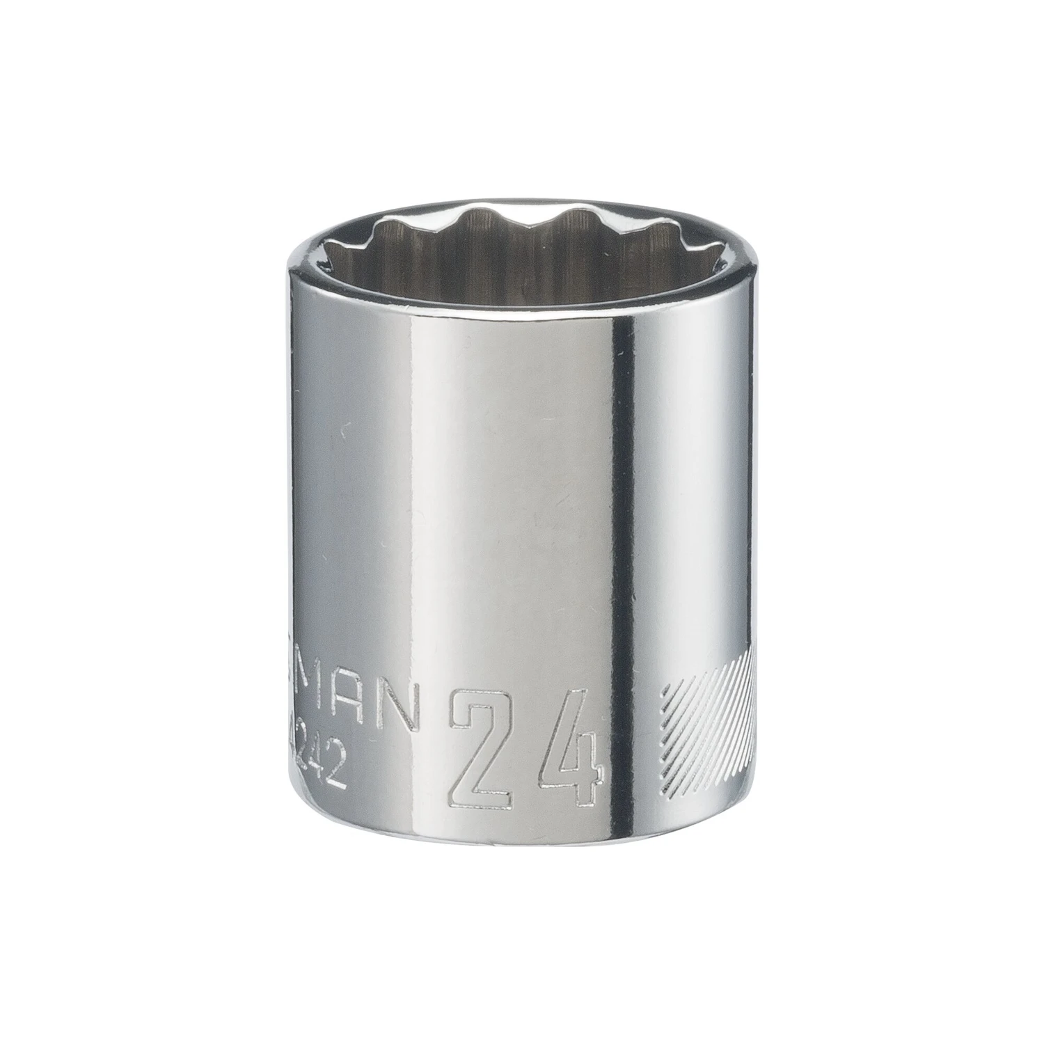 24 Mm X 1/2 In. Drive Metric 12 Point Standard Shallow Socket