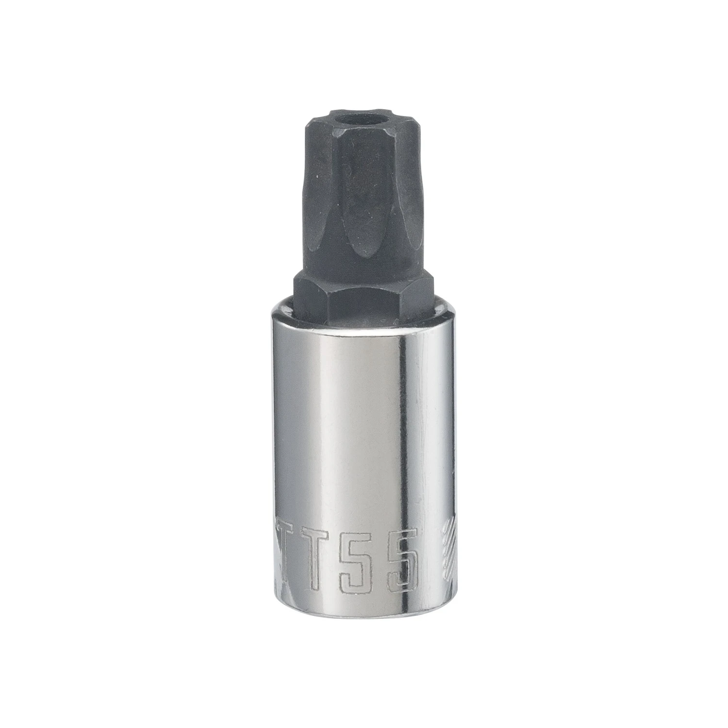T55 3/8 In. Drive Metric And Sae 6 Point Torx Bit Socket
