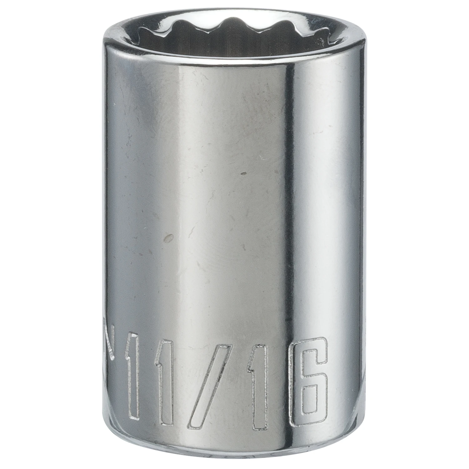 11/16 In. X 1/2 In. Drive Sae 12 Point Shallow Socket