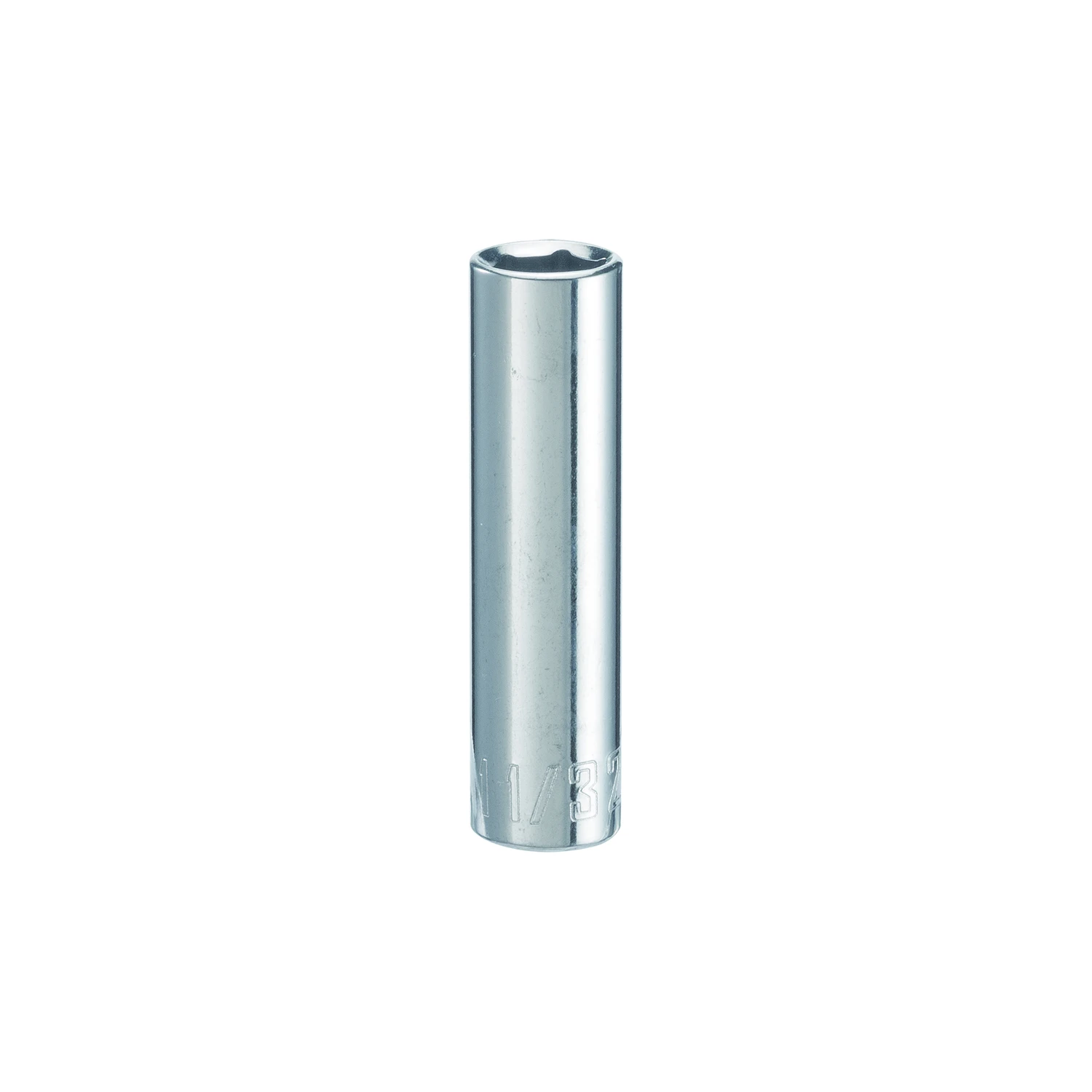 11/32 In. X 1/4 In. Drive Sae 6 Point Deep Socket - 1 Piece