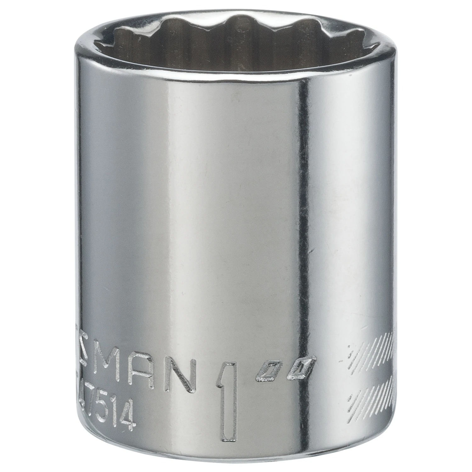 1 In. X 1/2 In. Drive 12 Point Standard Socket - 1 Piece