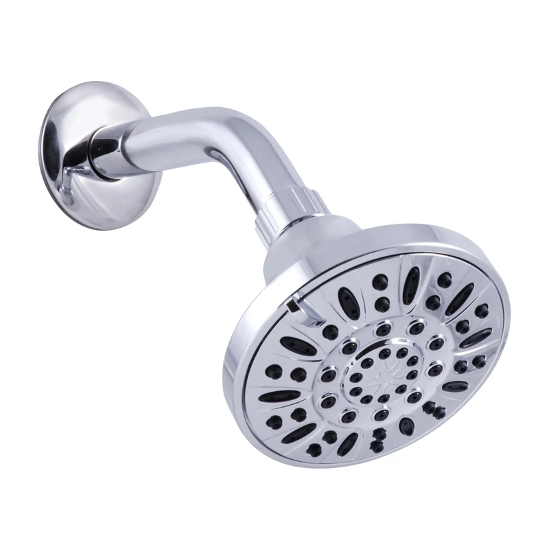 Chrome Pvc Wallmount Showerhead With 3 Settings And 1.8 Gpm Flow Rate