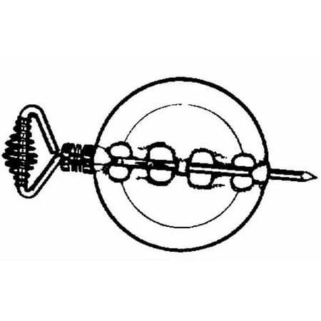 7 Inch Stove Pipe Damper With Steel Spindle And Cast-iron Disc