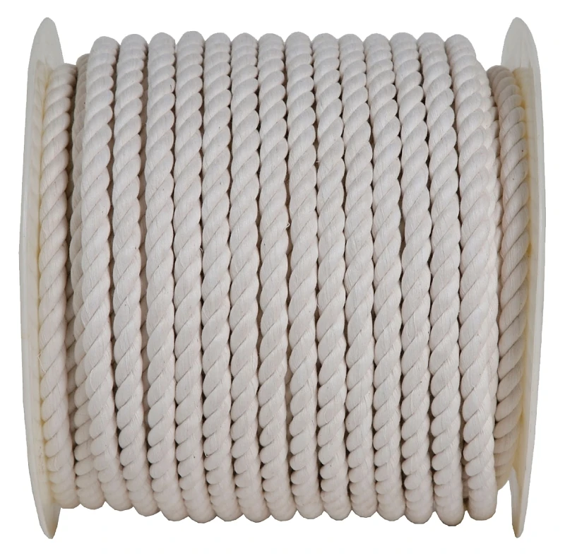 1/2 In. Diameter X 200 Ft. Length Natural Twisted Cotton Rope