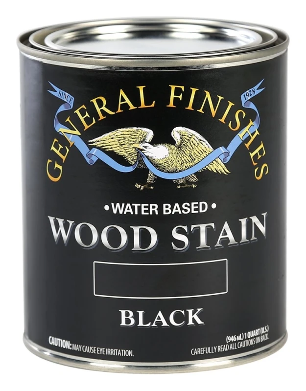 Wbqt 1 Quart Water Based Black Wood Stain For Interior Use